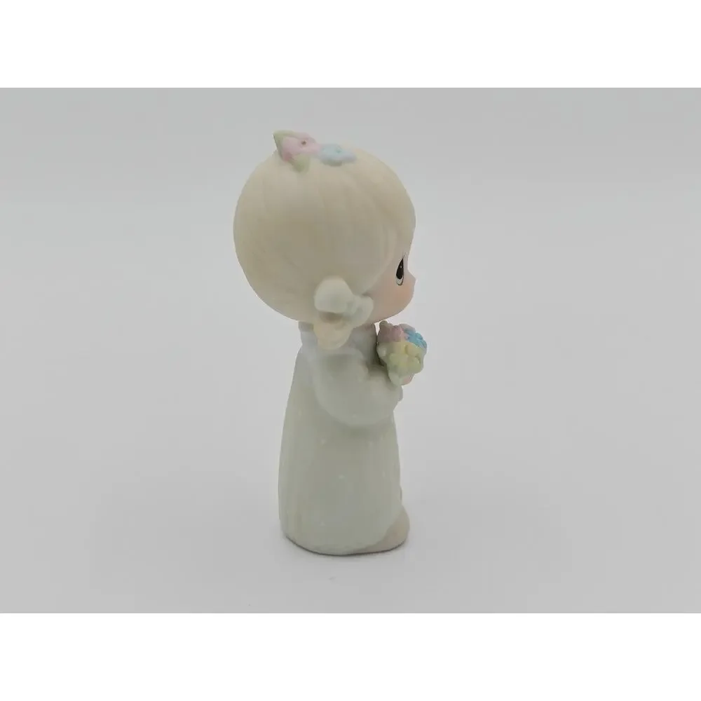 Precious Moments E 2845 Junior Bridesmaid Enesco Figurine Wedding Vintage 1983